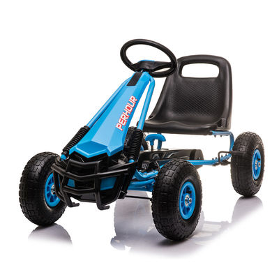 Kinder 5-7 Jahre Rotes Vierrad-Pedal Go-Kart-Spielzeug mit Aufblasen-Radkupplung und Bremse