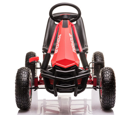 Kinder 5-7 Jahre Rotes Vierrad-Pedal Go-Kart-Spielzeug mit Aufblasen-Radkupplung und Bremse