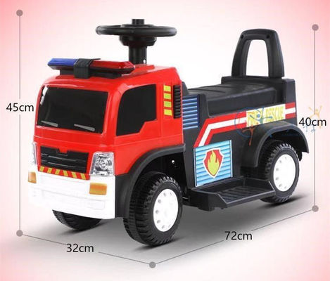 Rot Weiß/Weiß/Rot 6V Elektrofahrt auf Autos für Kinder Simulation Sirenenbeleuchtung und Musik