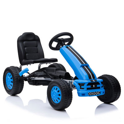Aufblasbare Räder Kinder blaue Fahrt auf dem Pedal ungeladenes Go-Kart-Auto für 8-13 Jahre