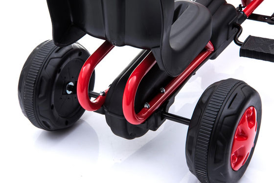 Aufblasbare Räder Kinder blaue Fahrt auf dem Pedal ungeladenes Go-Kart-Auto für 8-13 Jahre