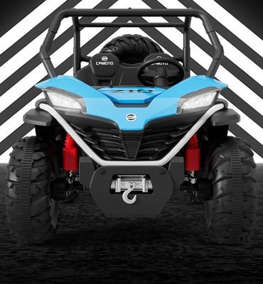 Populärer 12V UTV Fahrt auf dem Auto für Kinder Fernbedienung LED Licht Zwei Sitze Rot Blau Weiß