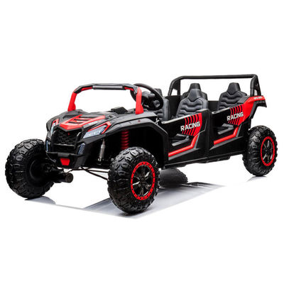 Fernbedienung 24v UTV 4-Sitzer Fahrt auf Autos für Erwachsene und Kinder in rot-rosa Farbe